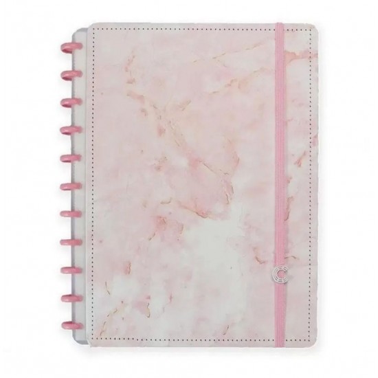 CADERNO PINK MARBLE DREAM - A4