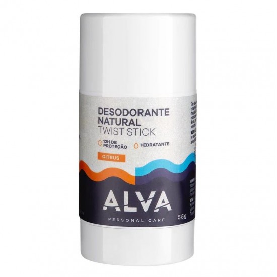Desodorante Natural Twist Stick Citrus Alva 55g