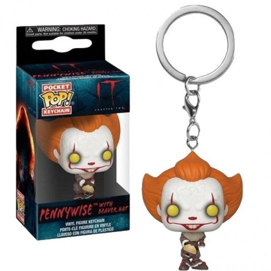 Chaveiro Funko POP - Pennywise With Beaver Hat