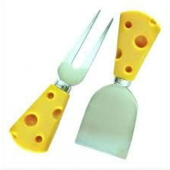 Kit 2pcs para queijos em Aco Inox